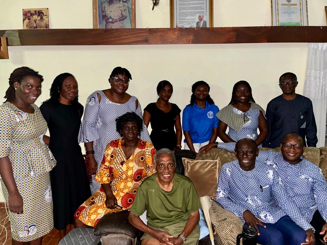 Courtesy call on past President Anguah